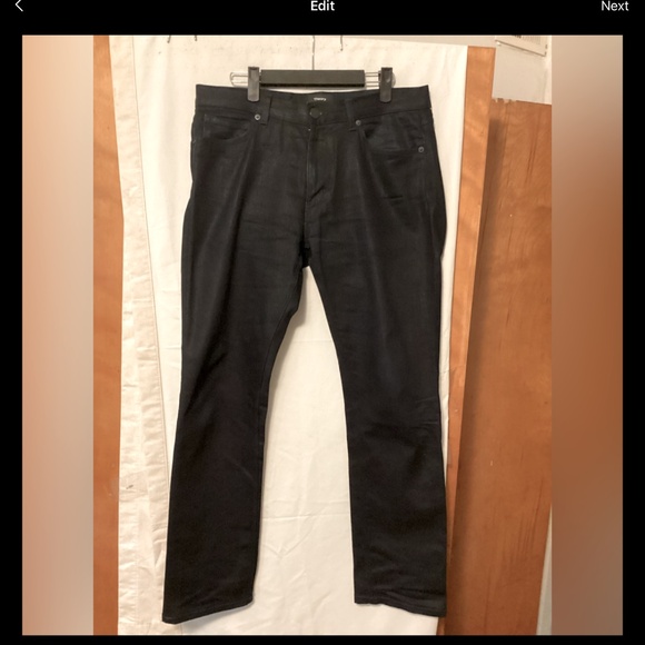 THEORY “ Raffi Slim” Coated cotton slim Jeans Sz 31 - Picture 1 of 9